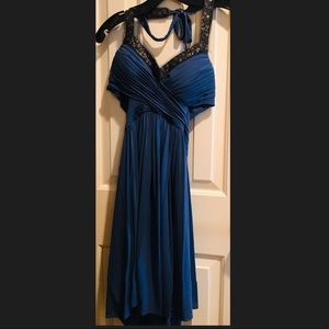 Blue Nicole Miller dress